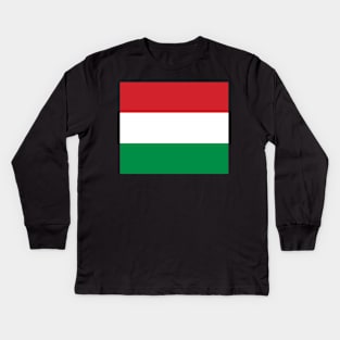 Hungary flag Kids Long Sleeve T-Shirt